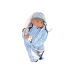 Baby Doll 46 cm Blue Dummy Star Blanket