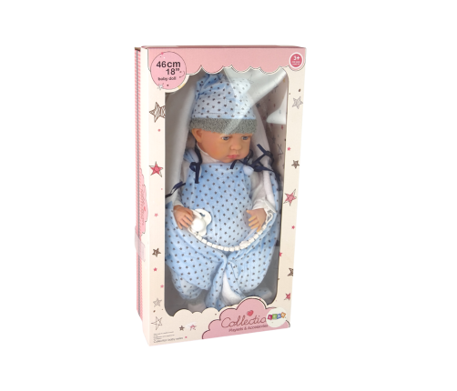 Baby Doll 46 cm Blue Dummy Star Blanket