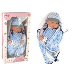 Baby Doll 46 cm Blue Dummy Star Blanket