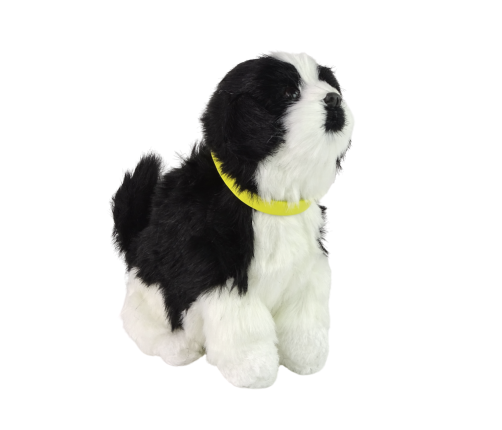 Interactive Plush Dog Soft fur Border Collie breed