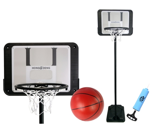 Basketball Basket Adjustable Height Garden Black 250 cm