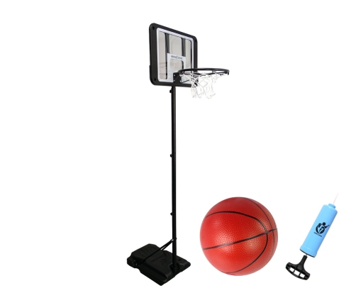 Basketball Basket Adjustable Height Garden Black 250 cm