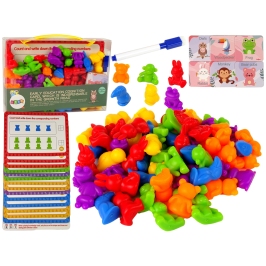 Animals Educational Toy Task Cards Counting Sorter 60 Pieces