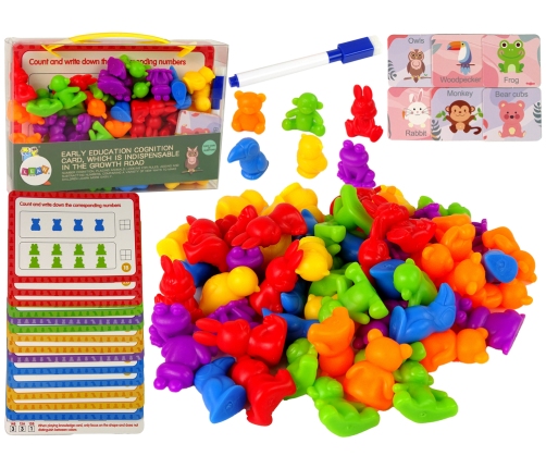 Animals Educational Toy Task Cards Counting Sorter 60 Pieces