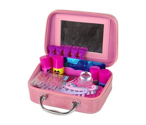 Makeup and Nail Set in Suitcase Pink