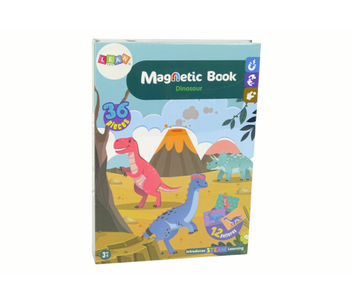 Magnetic Book Dinosaurs 36 Elements