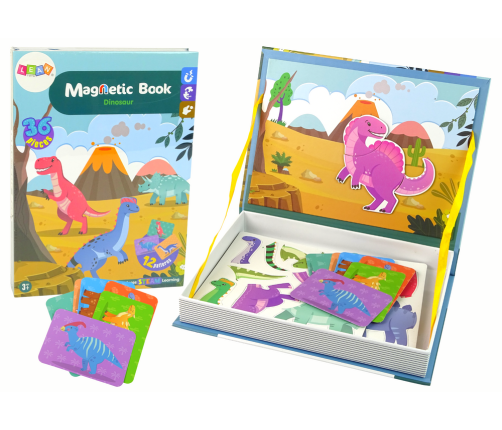 Magnetic Book Dinosaurs 36 Elements