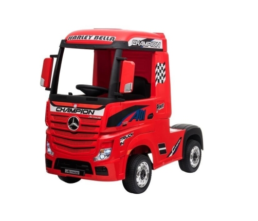 Electric Ride-On Car Mercedes Actros Red