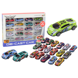 Set of Toy Cars, Spring Springs, Sports Racing Cars 1:64, 20 pcs.