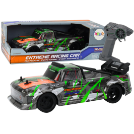 RC Remote Control Car 1:16 Rubber Drift Wheels Gray-Green