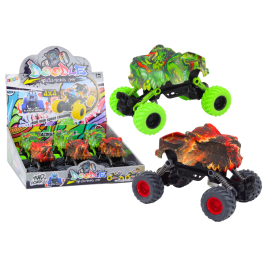 Dinosaur Car, Friction Drive, Red or Green, Off-Road