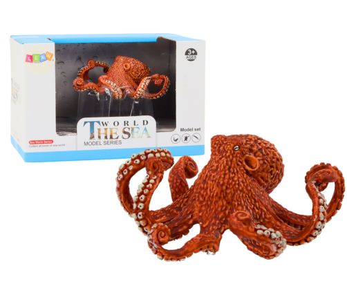 Figurine Giant Octopus Orange 10 cm