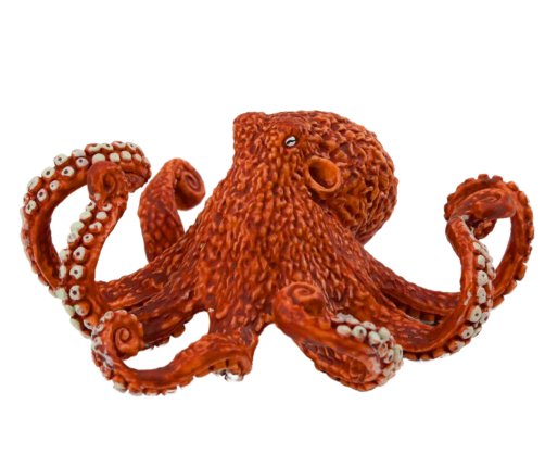 Figurine Giant Octopus Orange 10 cm