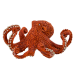 Figurine Giant Octopus Orange 10 cm