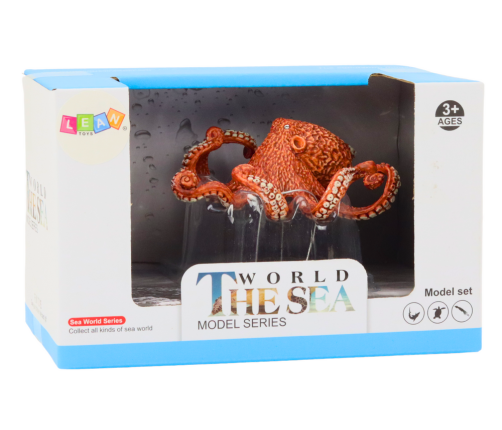 Figurine Giant Octopus Orange 10 cm