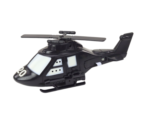 Set of Police Car Quad Figures Helicopter Lights Sounds