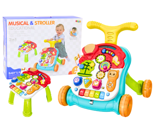 Walker Pushchair Educational Table 2in1 Interactive Light and Sound