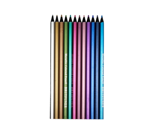 Metallic Pencils Round Soft Metallic Set of 12.