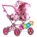 2 in 1 Doll Stroller Pram Buggy Adjustable Handle