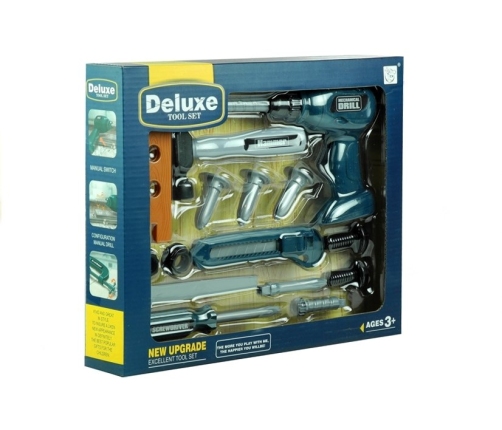 Deluxe Tool Set Cordless Drill Hammer Screwdriver