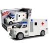 Auto Ambulance with friction drive white 1:20 with sound