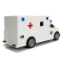 Auto Ambulance with friction drive white 1:20 with sound