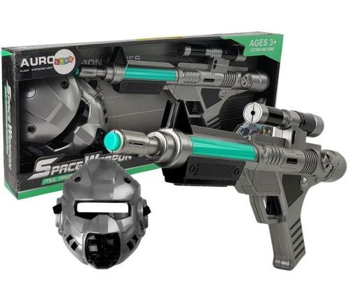 Laser Pistol Space Space Kit with Mask