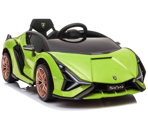 Elektriskā sporta automašīna bērniem Lamborghini Sian Green