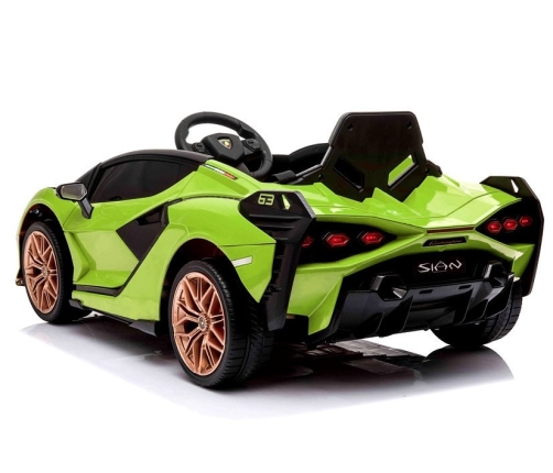 Электрический спортивный автомобиль для детей Lamborghini Sian Green