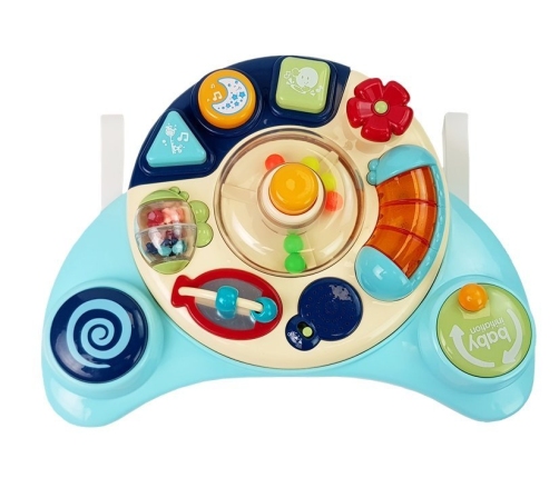 Interactive Baby Panel Toy Music Animal Blue