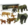 Africa Elephants Tigers Wild Animals Figure Set