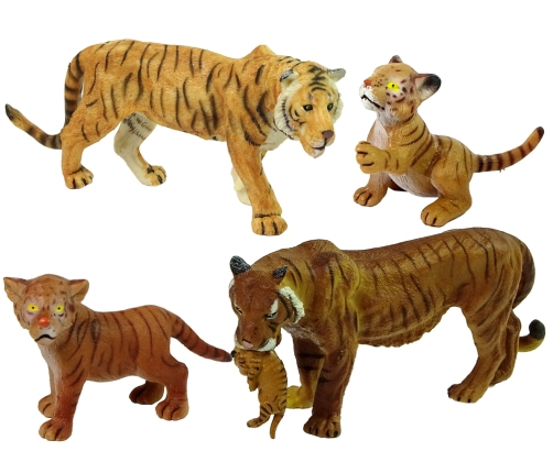 Africa Elephants Tigers Wild Animals Figure Set