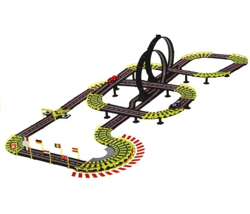 Wonderful Two-lane Racing Track 1157cm Length