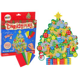 DIY Coloured Mosaic Christmas Tree Sticker Set