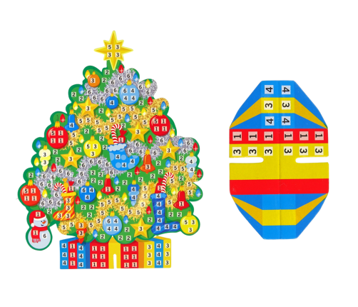 DIY Coloured Mosaic Christmas Tree Sticker Set