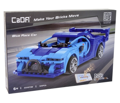 Construction Blocks Race Car Blue R/C 325 Elements