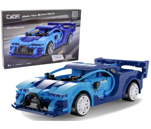 Construction Blocks Race Car Blue R/C 325 Elements