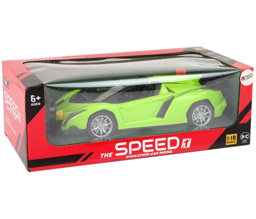 Remote Controlled Sports Car R/C 1:18 Green