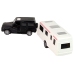 Jeep Black Caravan Vehicle Set Metal Elements