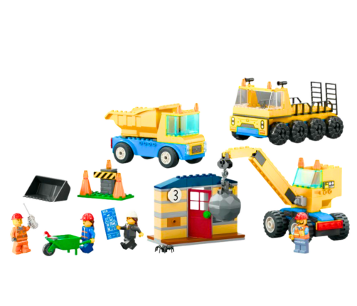 LEGO CITY Trucks and Crane with Wrecking Ball 60391