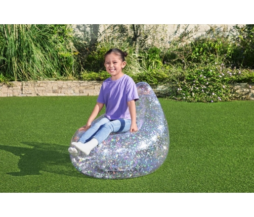 Inflatable Glitter Armchair 72 x 72 x 64 cm Bestway 75105