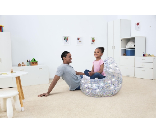 Inflatable Glitter Armchair 72 x 72 x 64 cm Bestway 75105