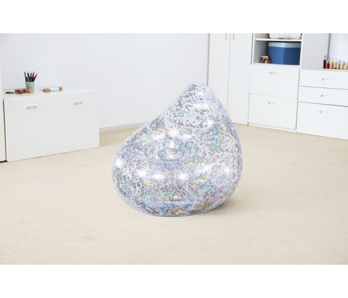 Inflatable Glitter Armchair 72 x 72 x 64 cm Bestway 75105