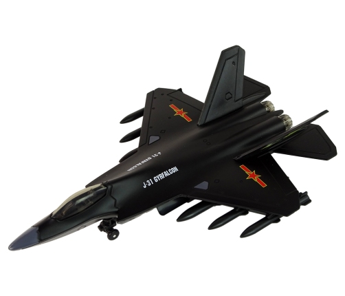 Black Friction Drive Fighter Plane 1:72