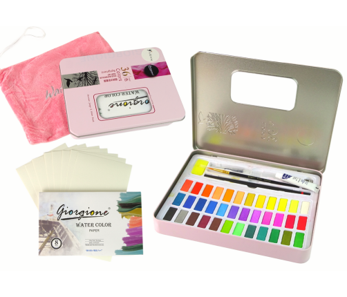 Little Artist's Set of 36 Colors Watercolor Paper