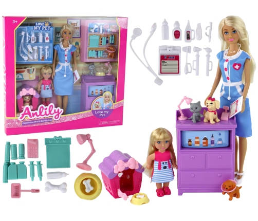 Anlily Love My Pet Veterinary Clinic Doll Set