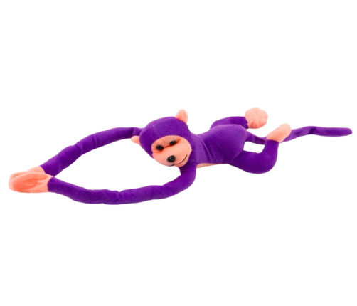 Plush Monkey Mascot with Sound, Purple, 60 cm