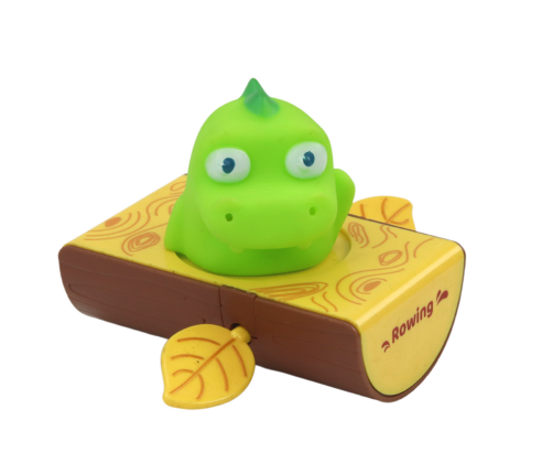 Wind-up Bath Toy Dinosaur in a Boat