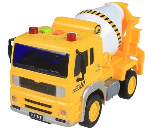 Concrete Mixer Truck Toy - with Sounds & Movable Elements