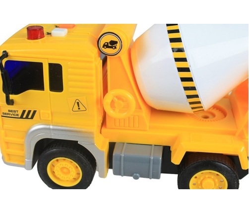 Concrete Mixer Truck Toy - with Sounds & Movable Elements